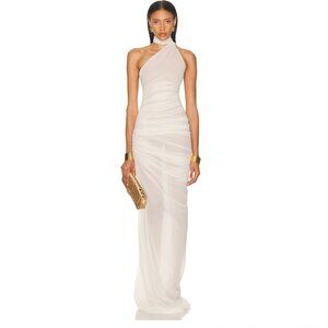 Ludovic de Saint Sernin White Halter Dress Sz Small